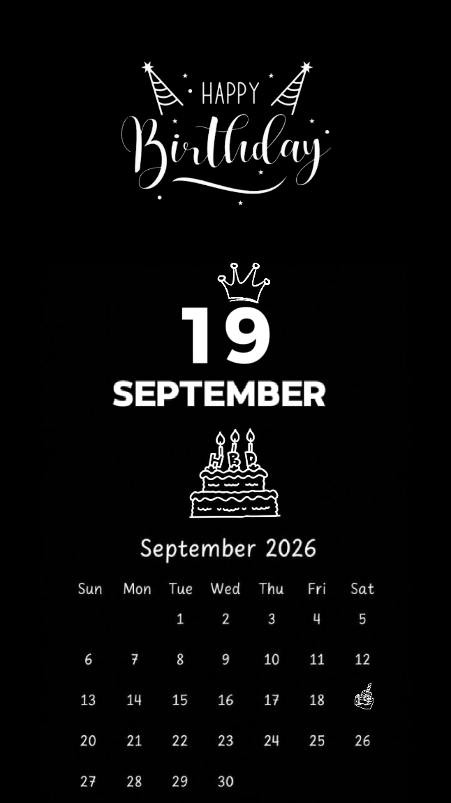 Cumpleaños hijo 19 de septiembre