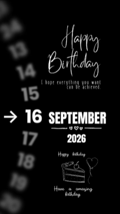 BIRTHDAY 16 SEPT