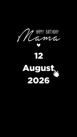 HBD MAMA 12 AUGUST