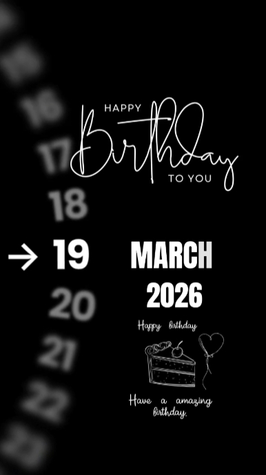 BIRTHDAY 19 MARCH