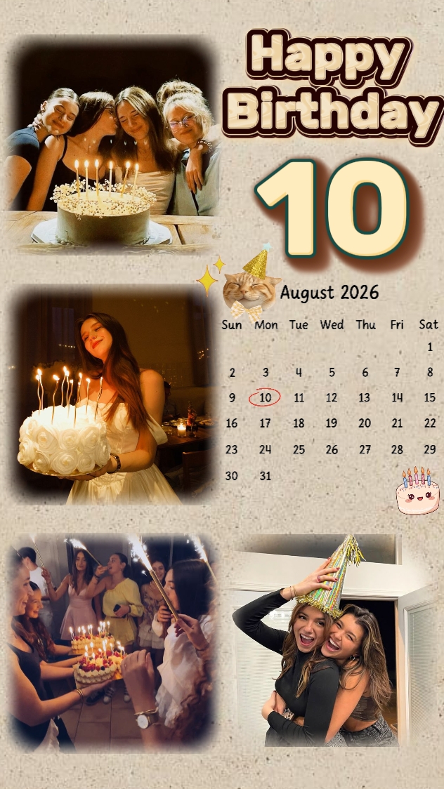 BIRTHDAY 10 AUGUST