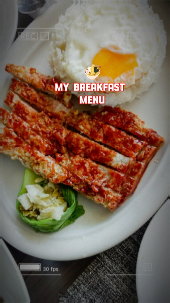 Menú de desayuno