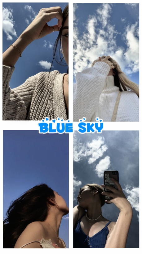 latar belakang langit biru