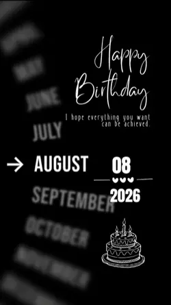 HBD 8 AUGUST