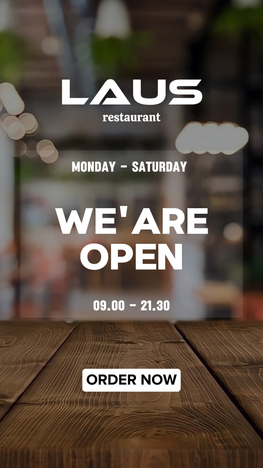 Restaurante abierto