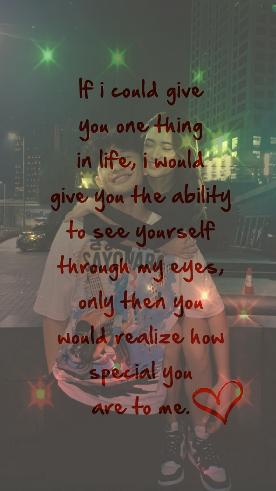 you're special to me