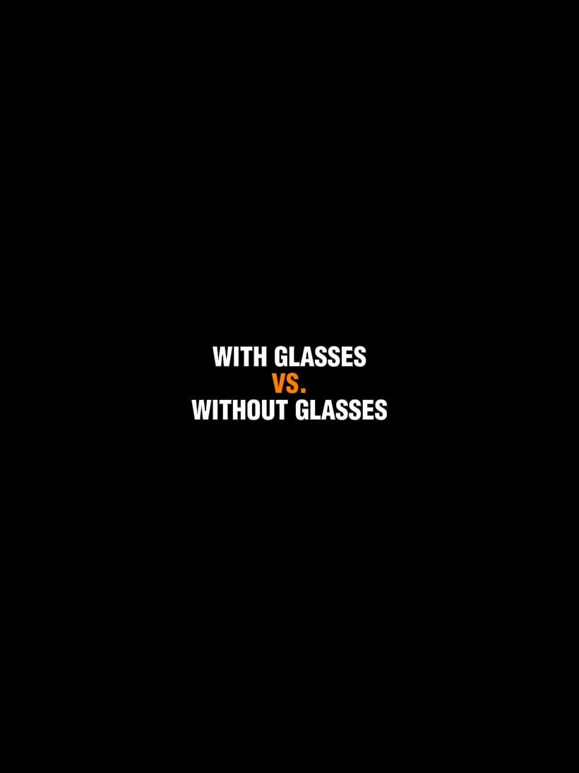 mit / ohne Brille 