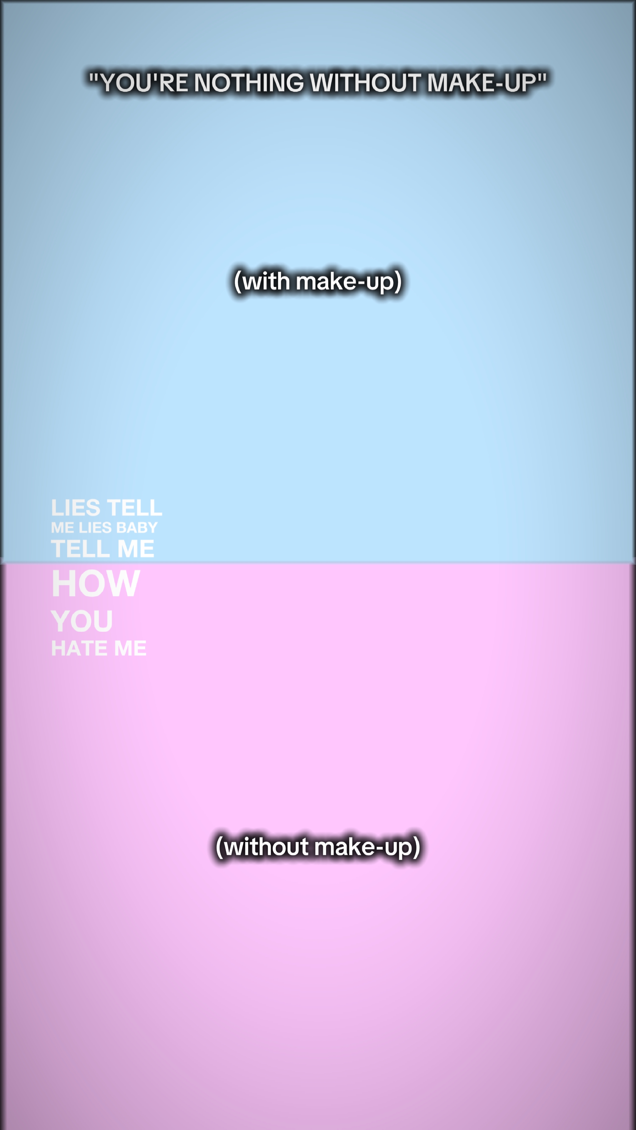 with&without make up