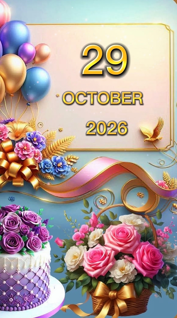 HBD 29 OCTOBER 