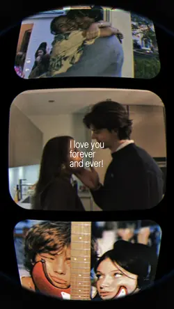 retro couple frame