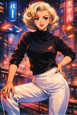 AI anime Marilyn 