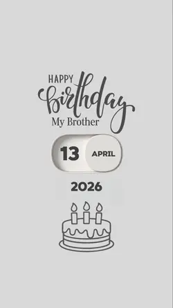 HBD 13 APRIL BROTHER