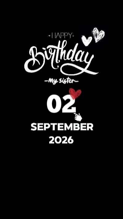 HBD Minha Irmã 2 Set