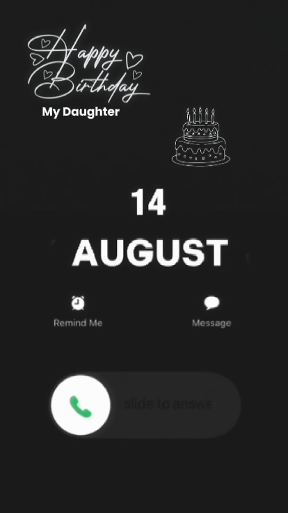 Hbd minha filha 14