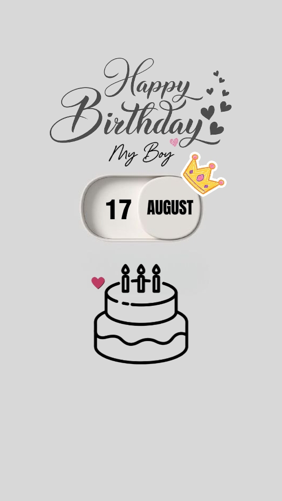 CUMPLEAÑOS HIJO 17 DE AGOSTO