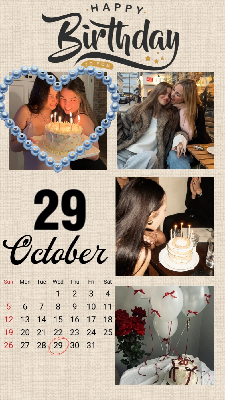 ANNIVERSAIRE 29 OCTOBRE