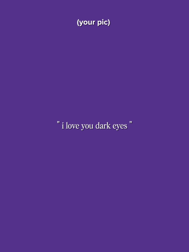 J'AIME VOS YEUX NOIRS