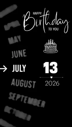 HBD 13 JULY 2026