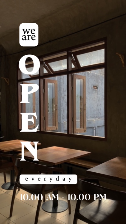 Open everyday