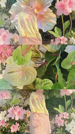 green pink