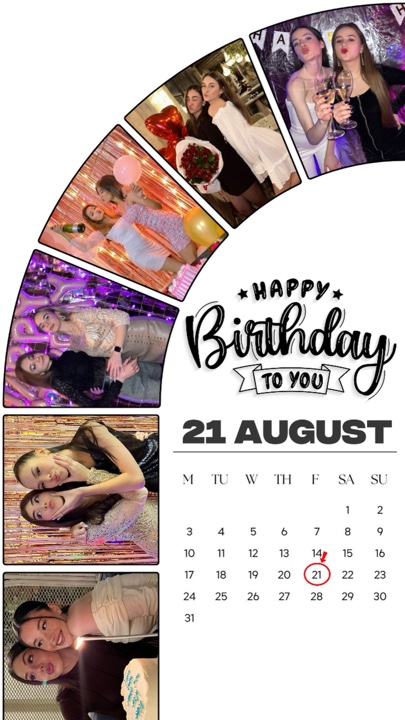Birthday 21 August
