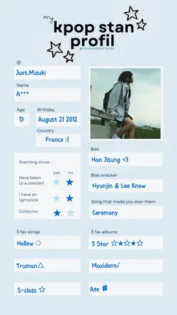 Kpop stan profil โ