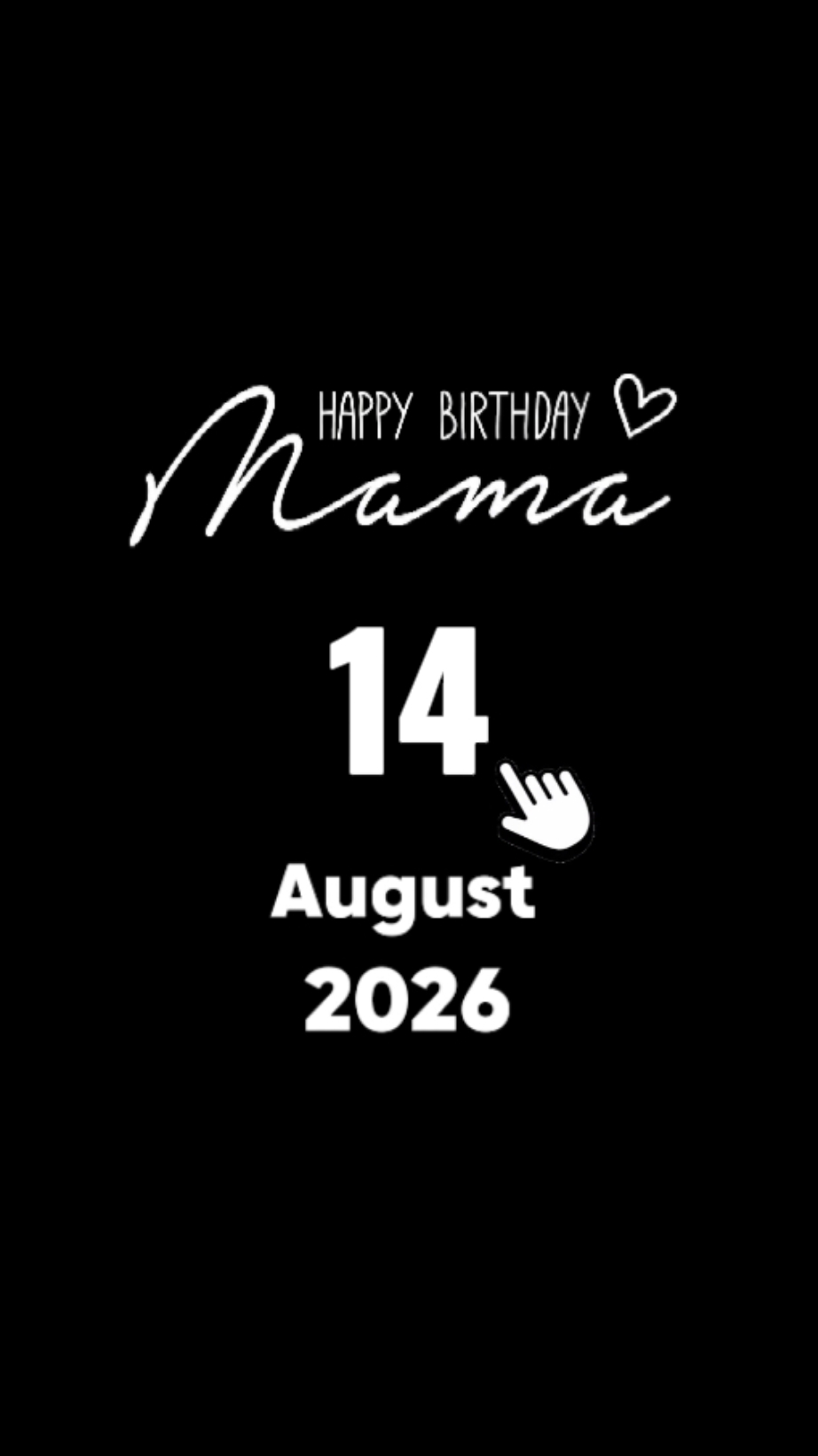 HBD MAMÁ 14 DE AGOSTO