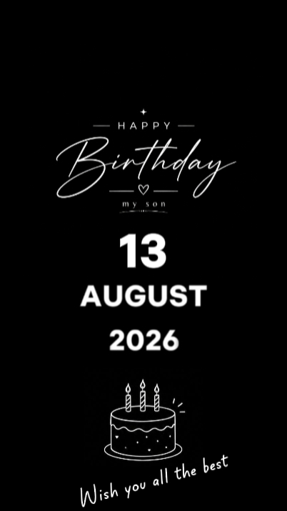 HBD ANAK 13 AGUSTUS