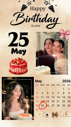 Birthday 25 May