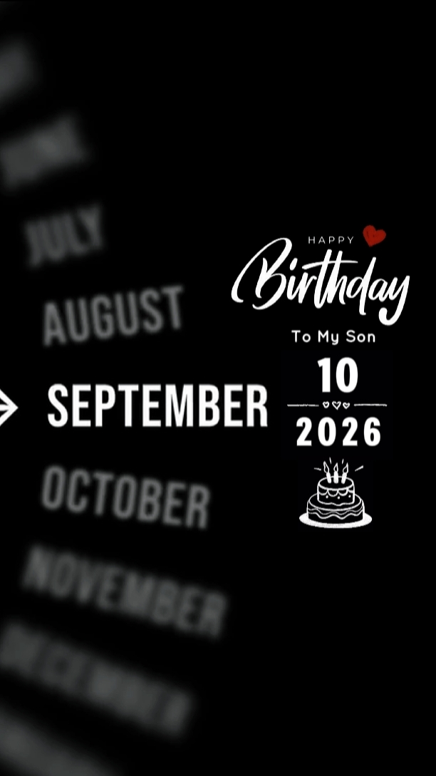 HBD SON 10 SEPTEMBER