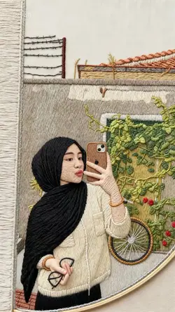 sulam benang/rajut