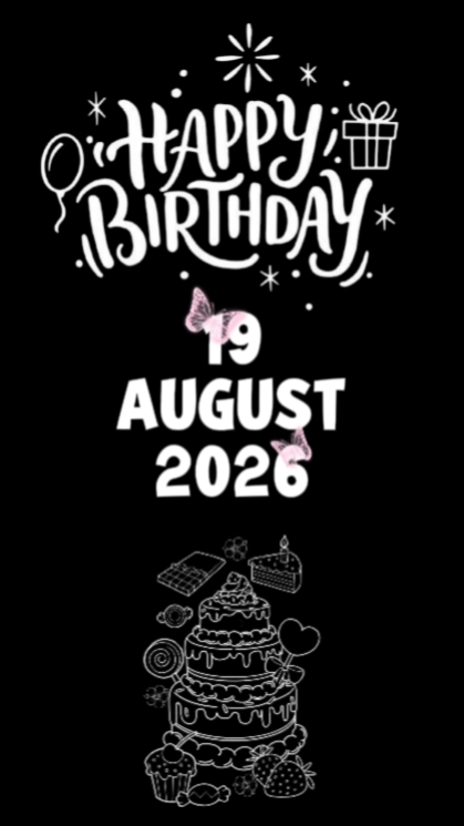 BIRTHDAY 19 AUGUST