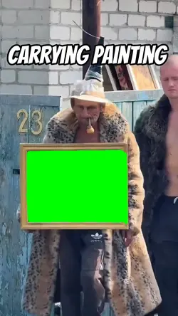 Carrying painting 