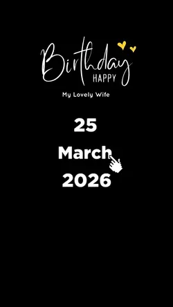 HBD WIFE 25 MARCH