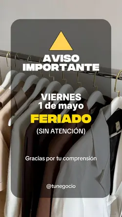 1 DE MAYO AVISO😳‼️