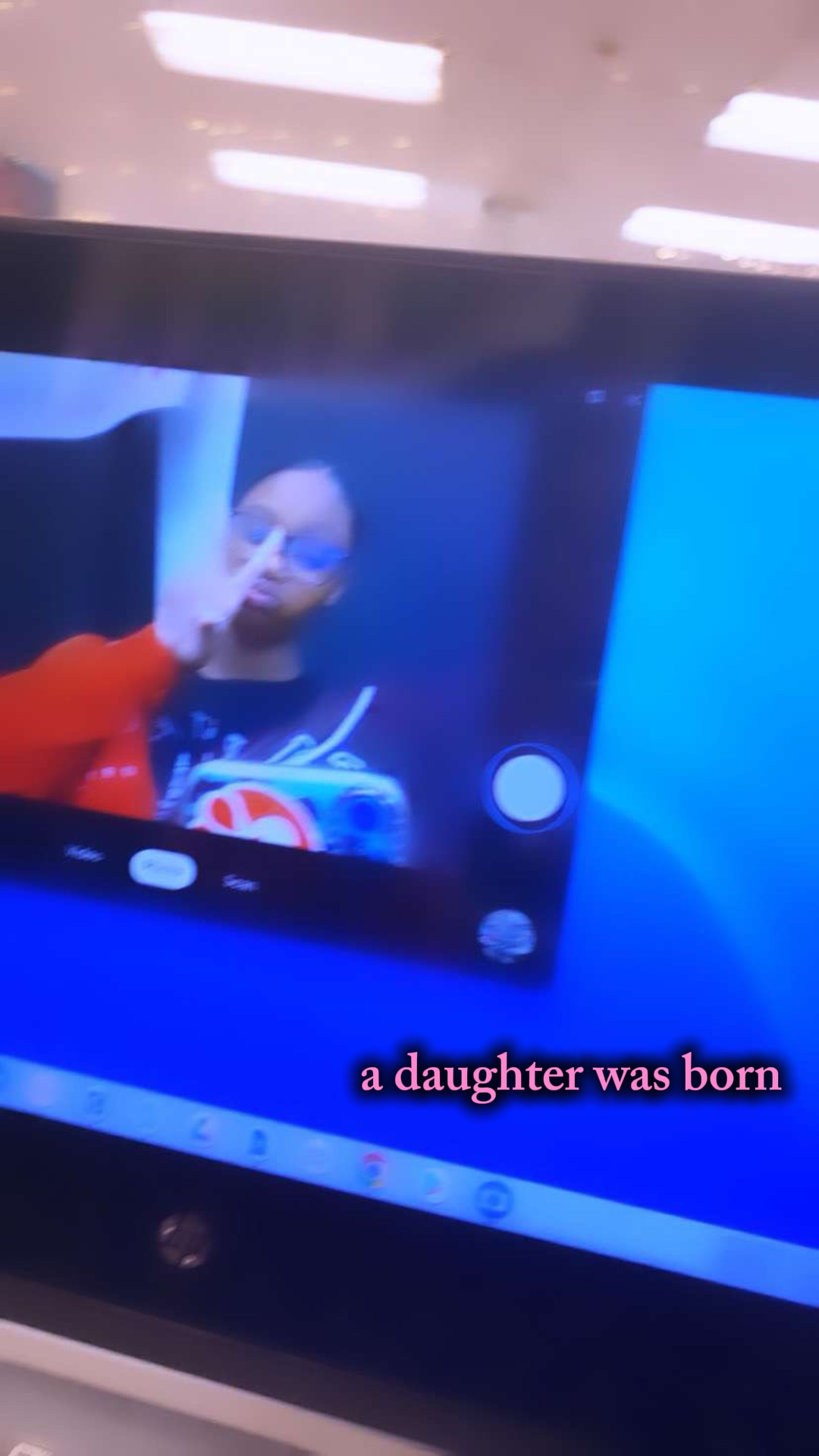 a daughter was born 