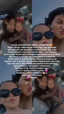 Parabéns sobrinha