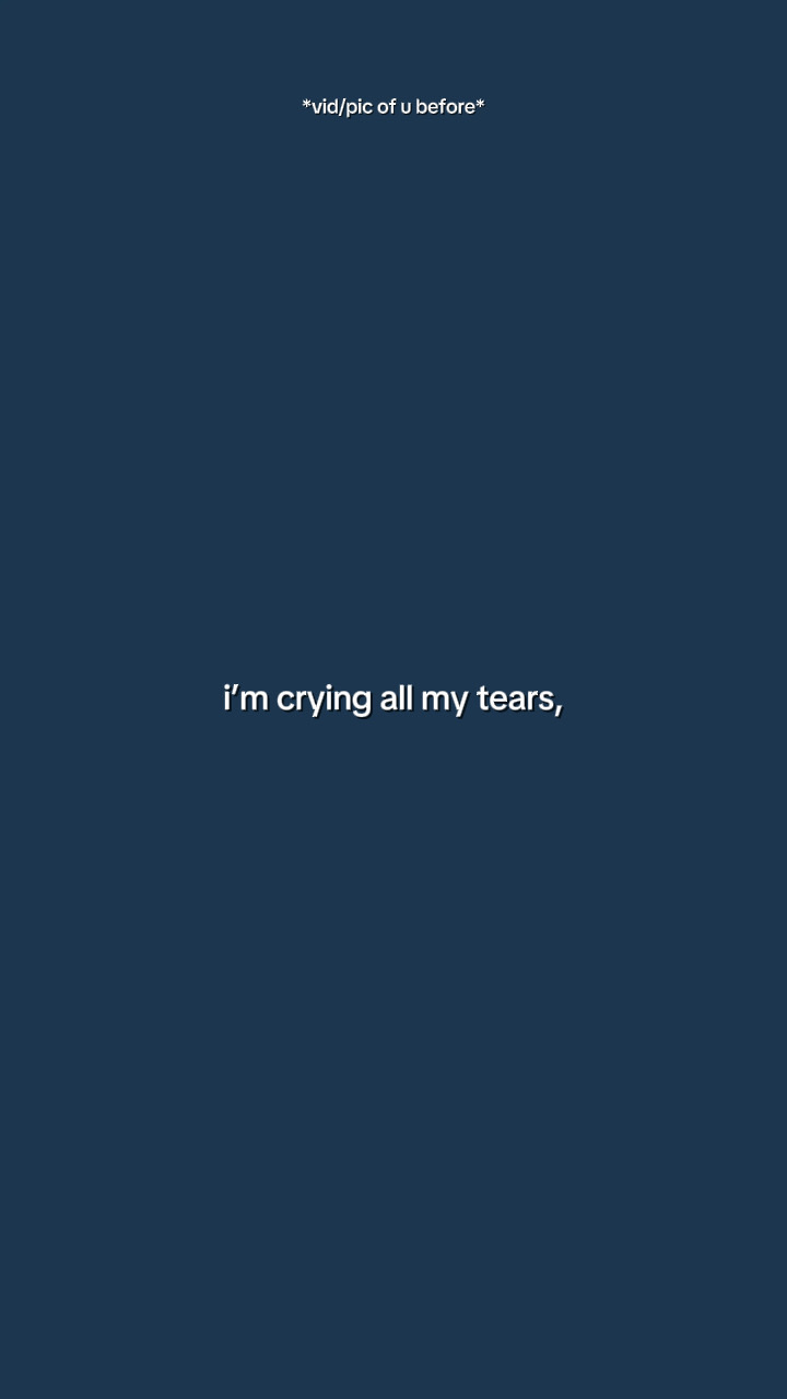 Estou chorando todas as minhas lágrimas