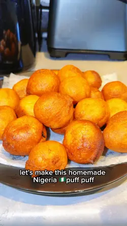 Homemade puff puff