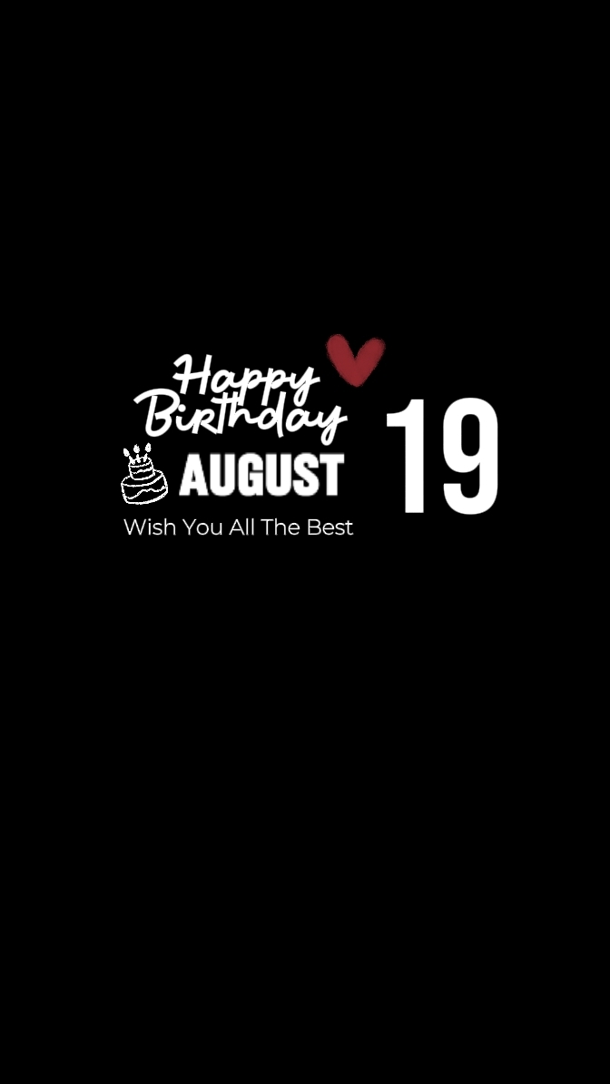 Birthday 19 August