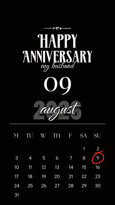 Aug 09th Anniversary