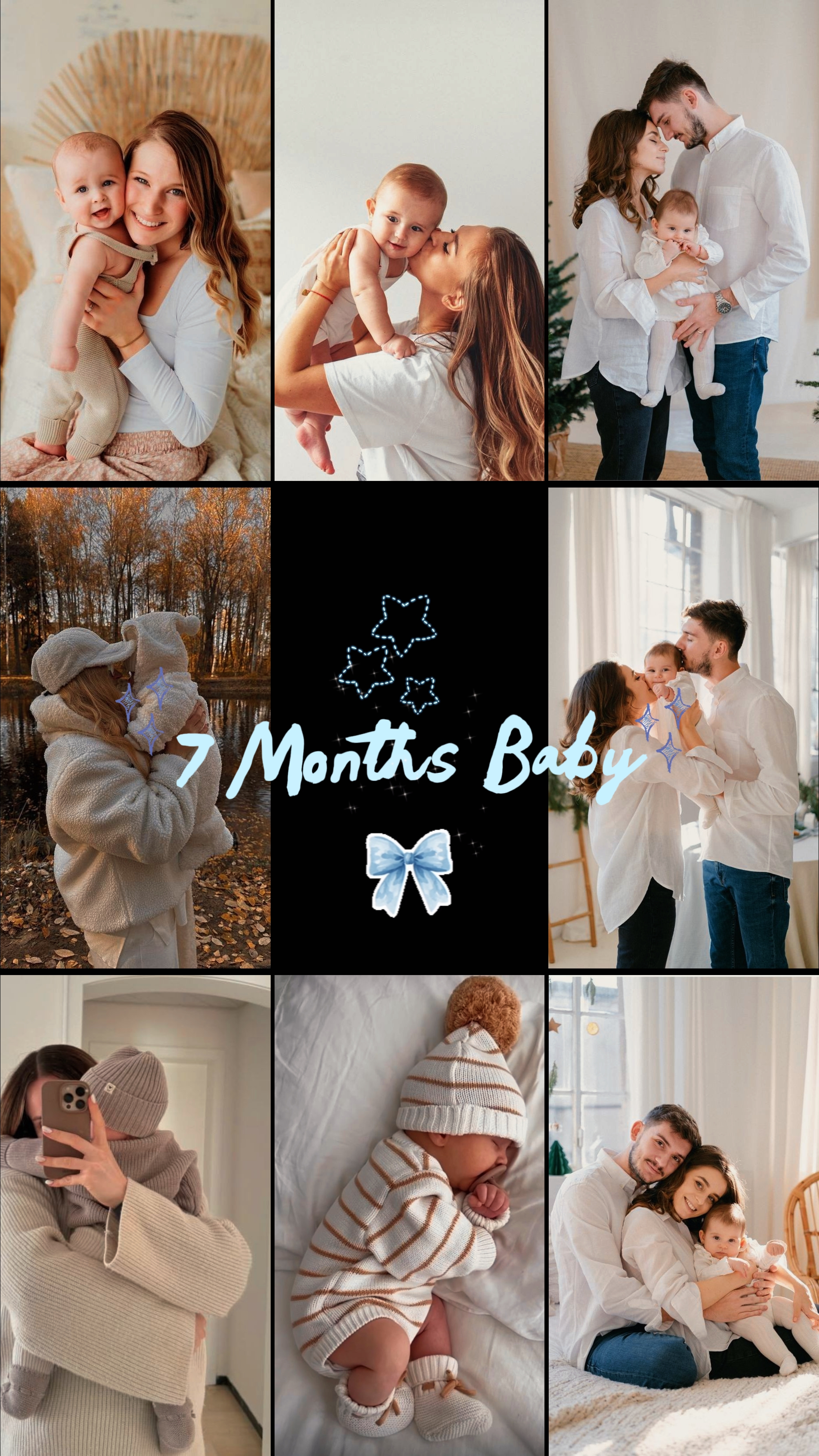 Felices 7 meses bebé 