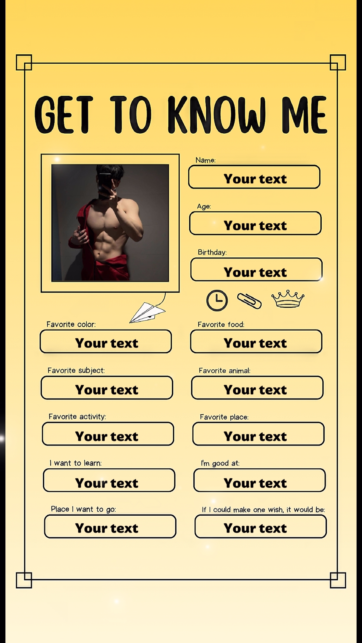 Apprenez à me connaître