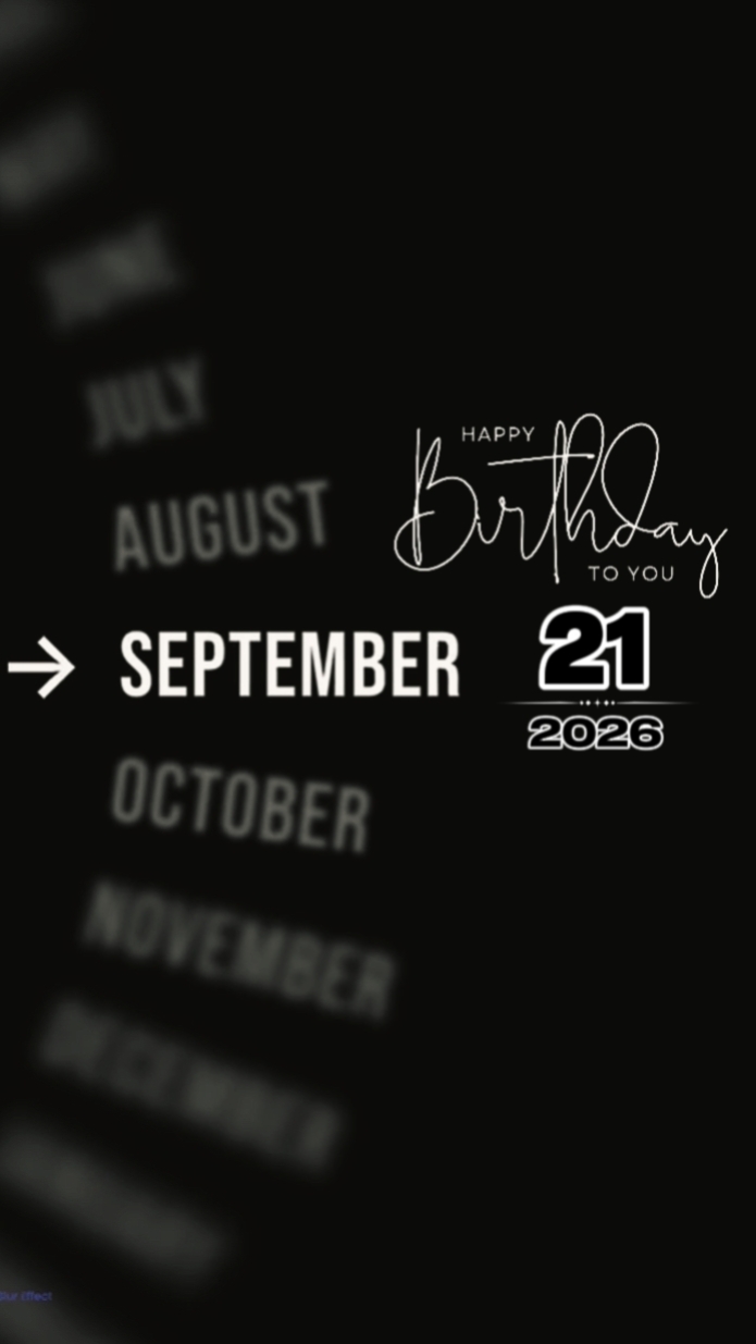 Septmber 21st Brthdy