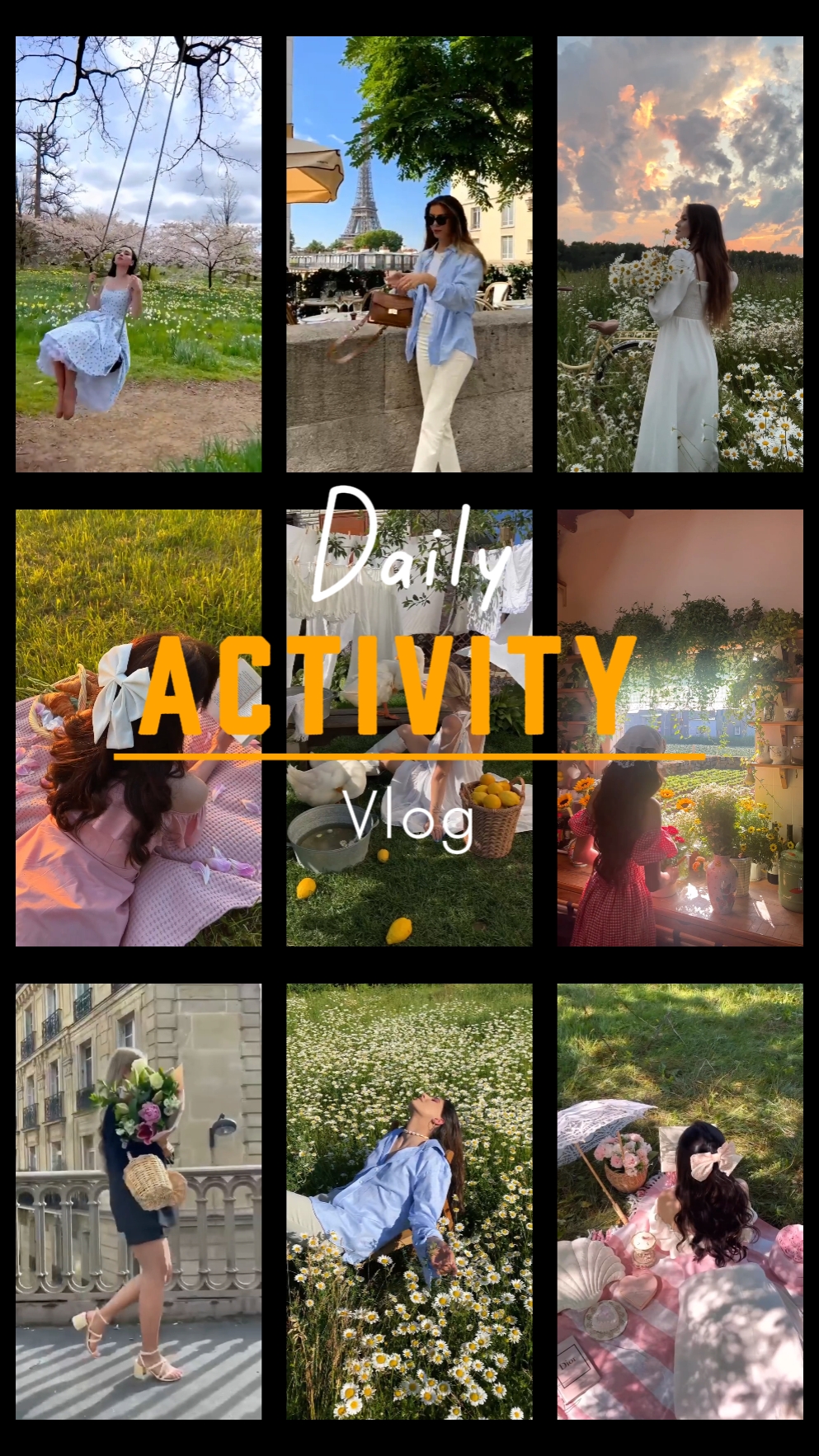 Actividad diaria de vlogs 