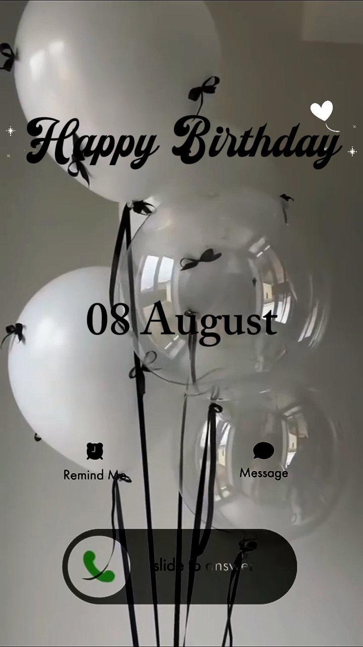 BIRTHDAY 08 AUGUST