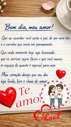 Bom dia, meu amor!