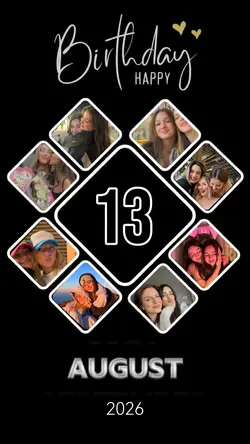 Birthday 13 August