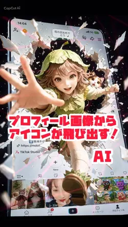 プロフからアイコンが飛び出す