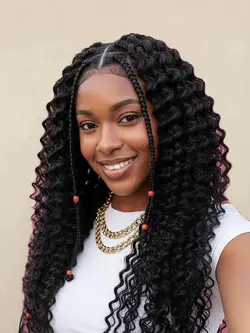 Split-screen Braids & Curls